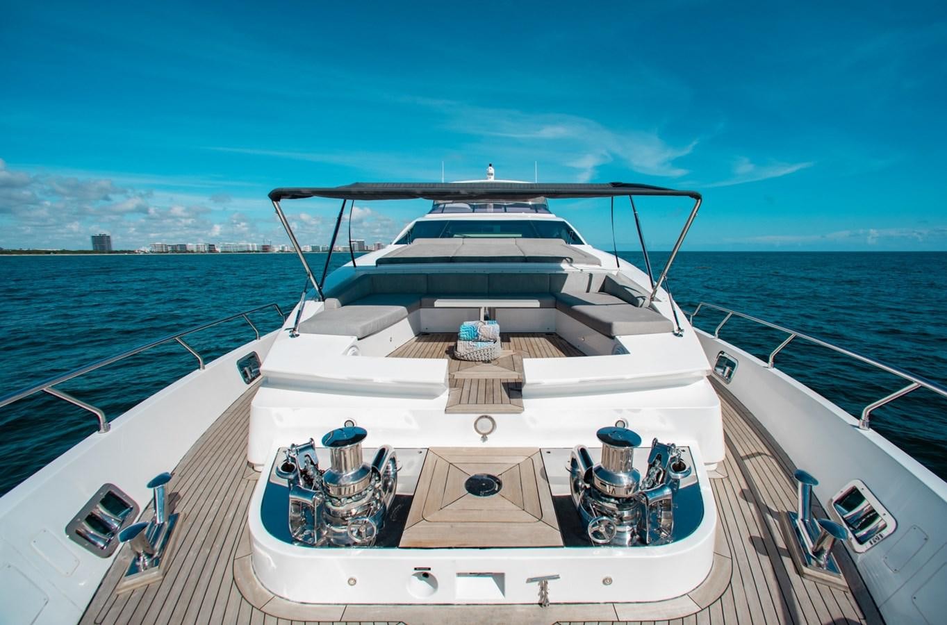 a boat on the water aboard INDIGO Yacht for Sale