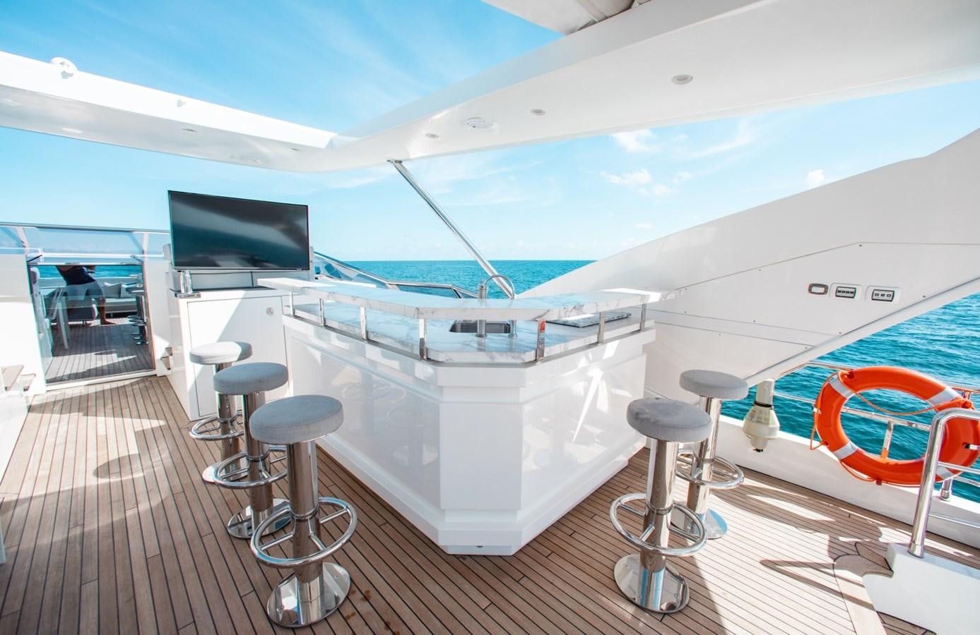 a boat on the water aboard INDIGO Yacht for Sale