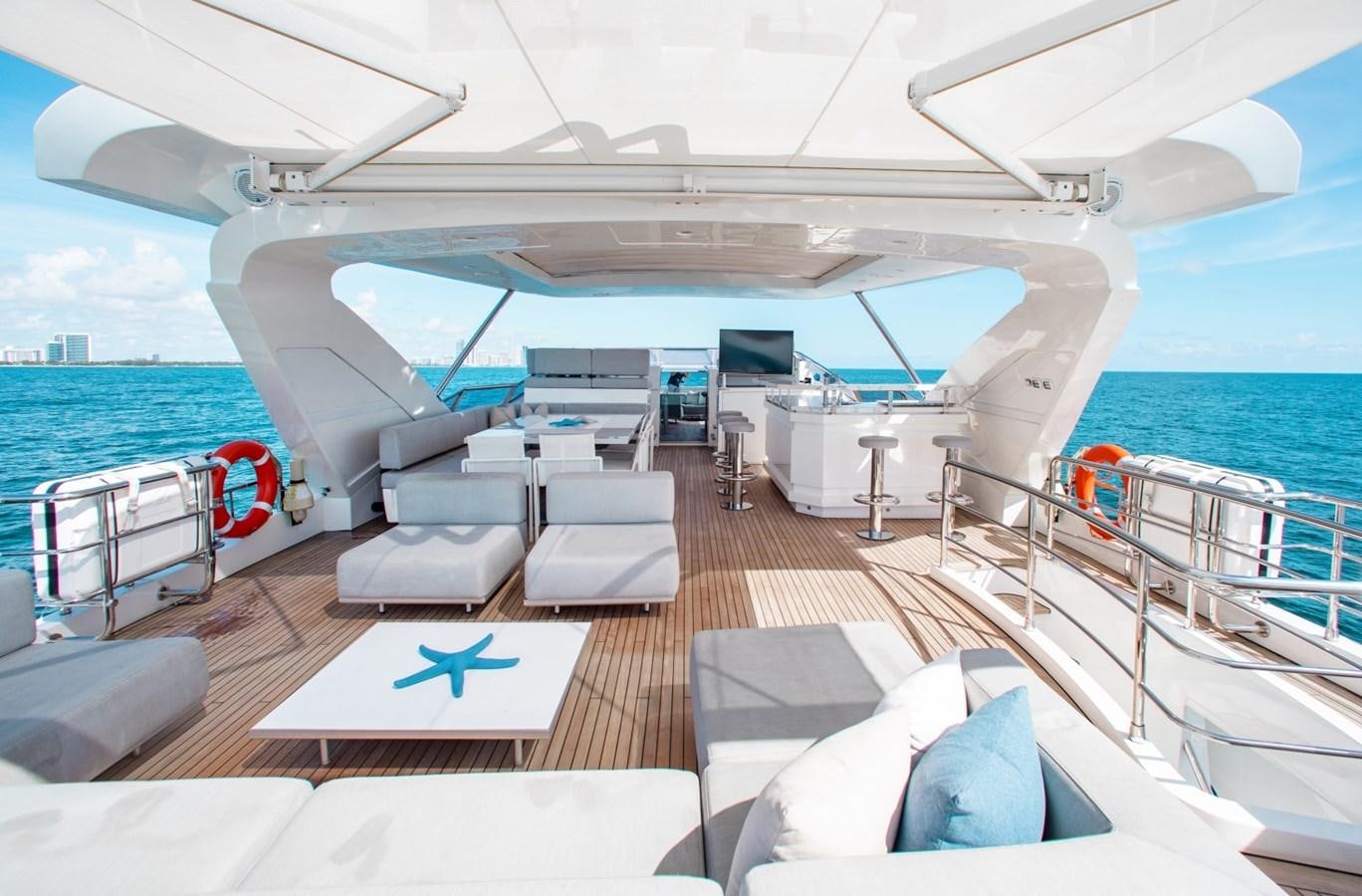 a deck of a boat aboard INDIGO Yacht for Sale