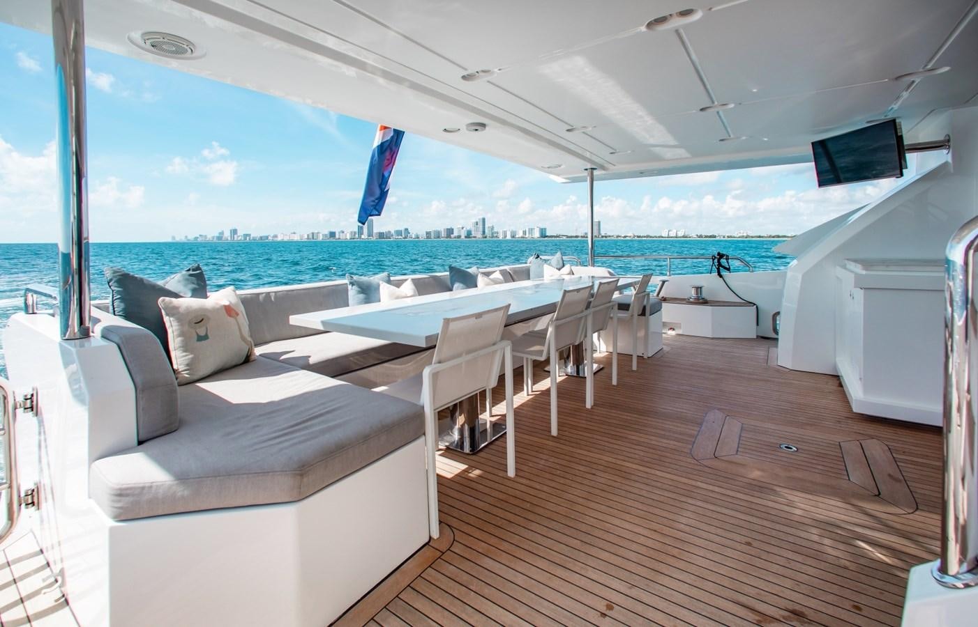 a boat on the water aboard INDIGO Yacht for Sale