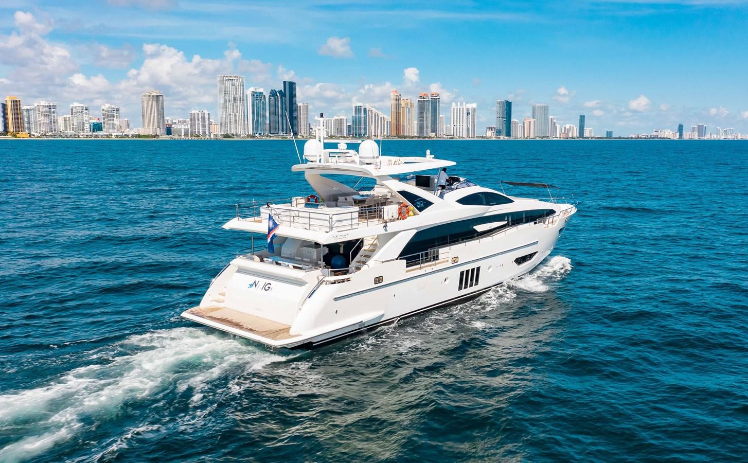 a boat on the water aboard INDIGO Yacht for Sale