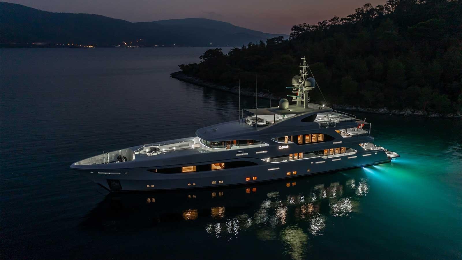 a ship in the water aboard IMMERSIVE Yacht for Sale