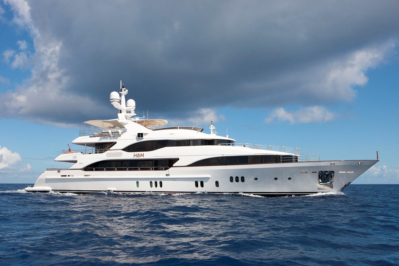 a white yacht in the water aboard SUR LA MER Yacht for Sale