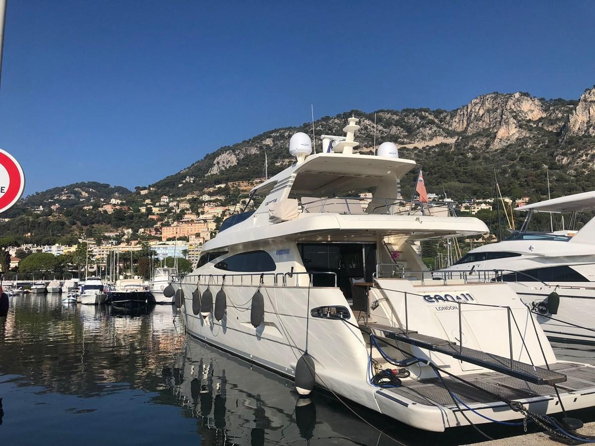 a boat docked at a pier aboard OCEAN DELTA 11 Yacht for Sale