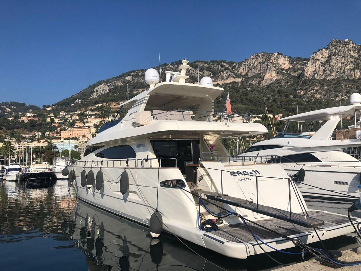 a couple of boats are parked in a harbor aboard OCEAN DELTA 11 Yacht for Sale