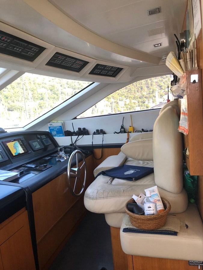 a room with a desk and a chair aboard OCEAN DELTA 11 Yacht for Sale