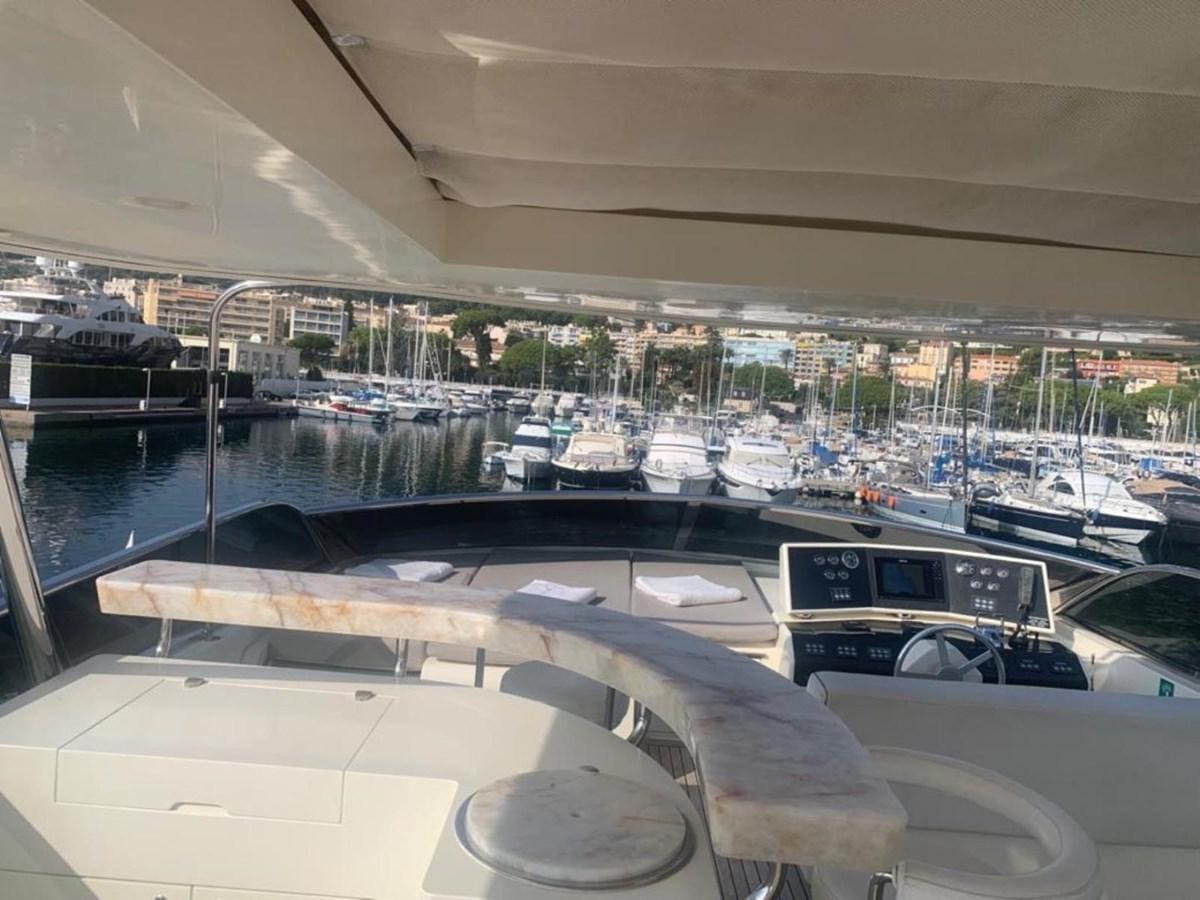 a view of a city from inside a building aboard OCEAN DELTA 11 Yacht for Sale