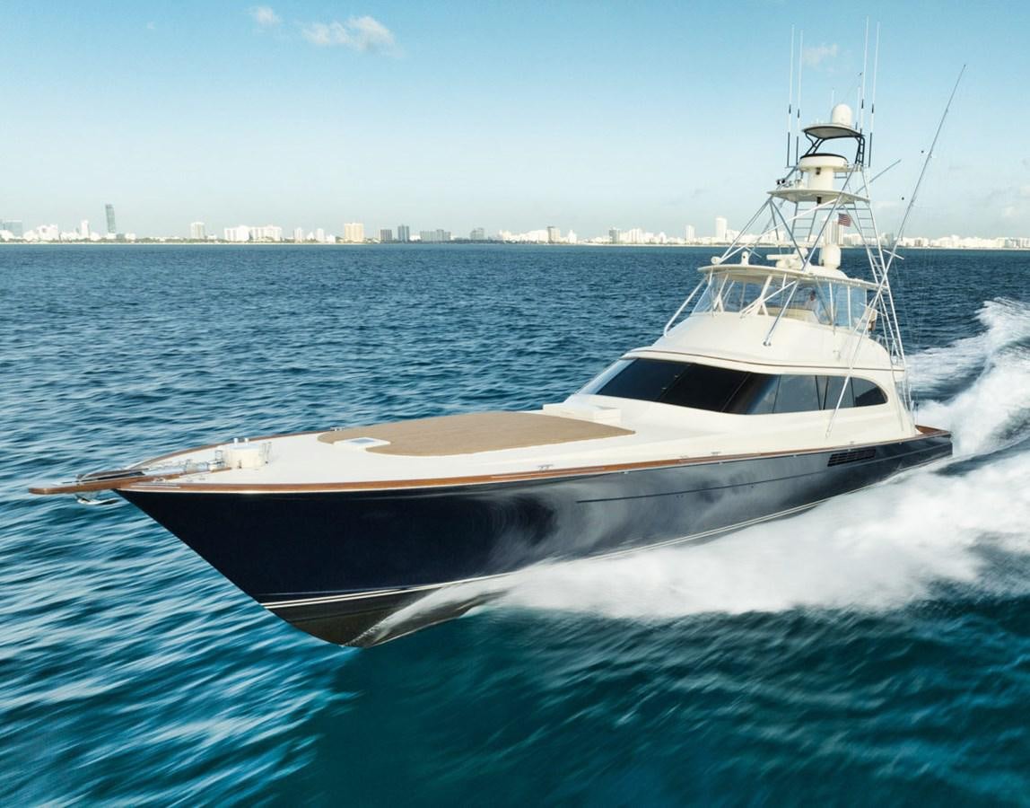 a boat on the water aboard OWL'S NEST Yacht for Sale