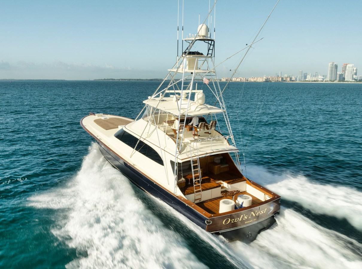 a boat on the water aboard OWL'S NEST Yacht for Sale