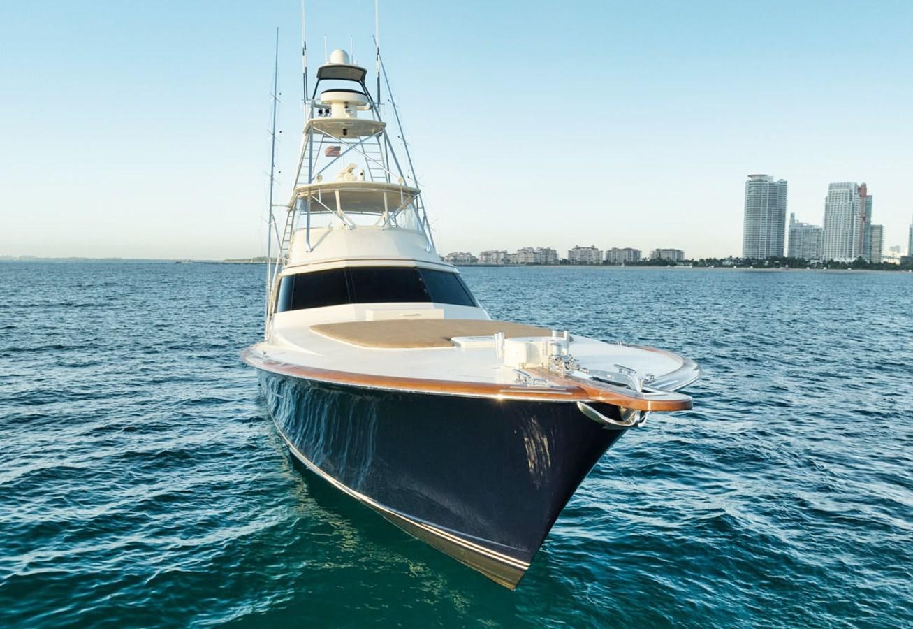 a boat in the water aboard OWL'S NEST Yacht for Sale
