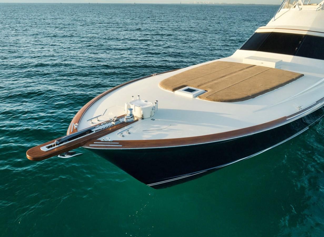 a boat in the water aboard OWL'S NEST Yacht for Sale