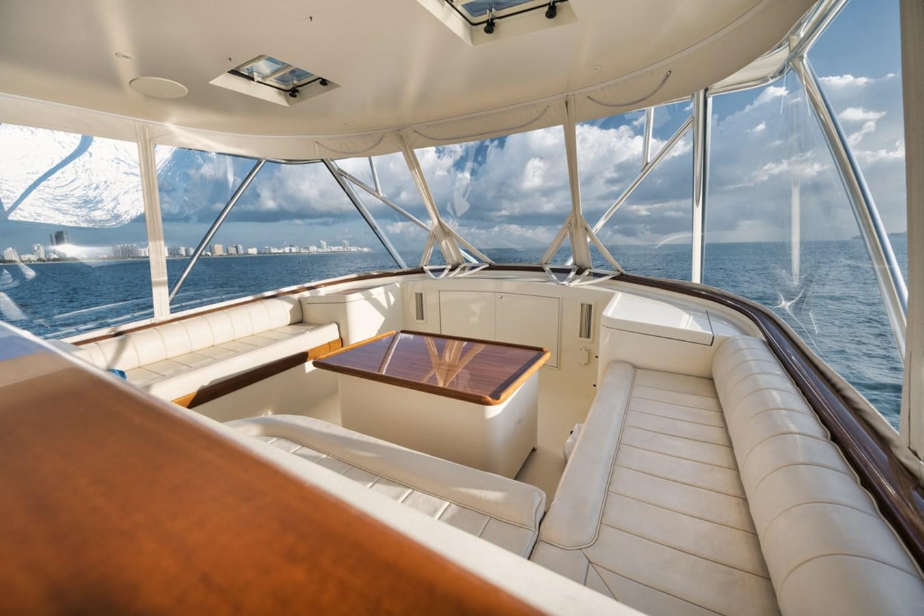 the inside of a boat aboard OWL'S NEST Yacht for Sale