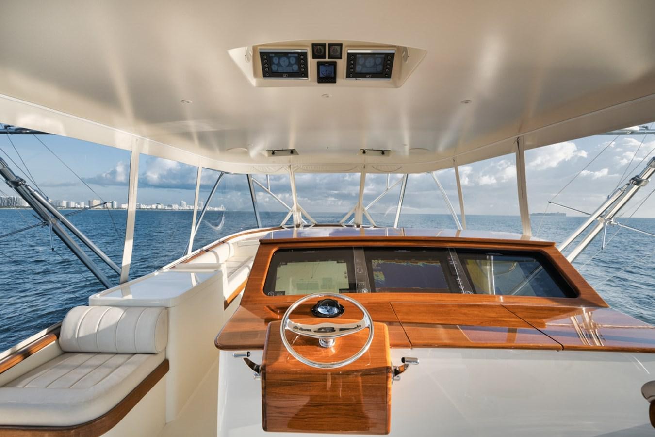 the inside of a boat aboard OWL'S NEST Yacht for Sale