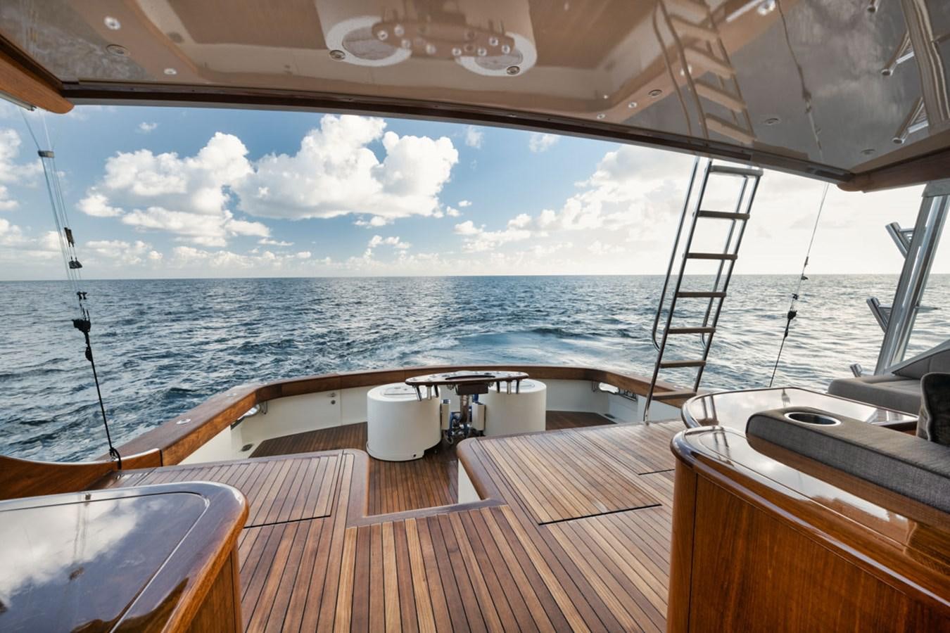 a boat on the water aboard OWL'S NEST Yacht for Sale