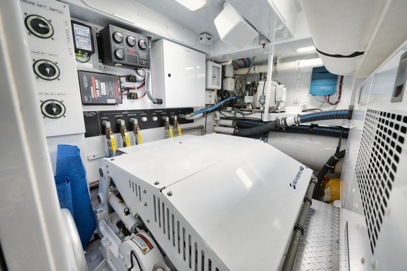 a close-up of a room aboard OWL'S NEST Yacht for Sale