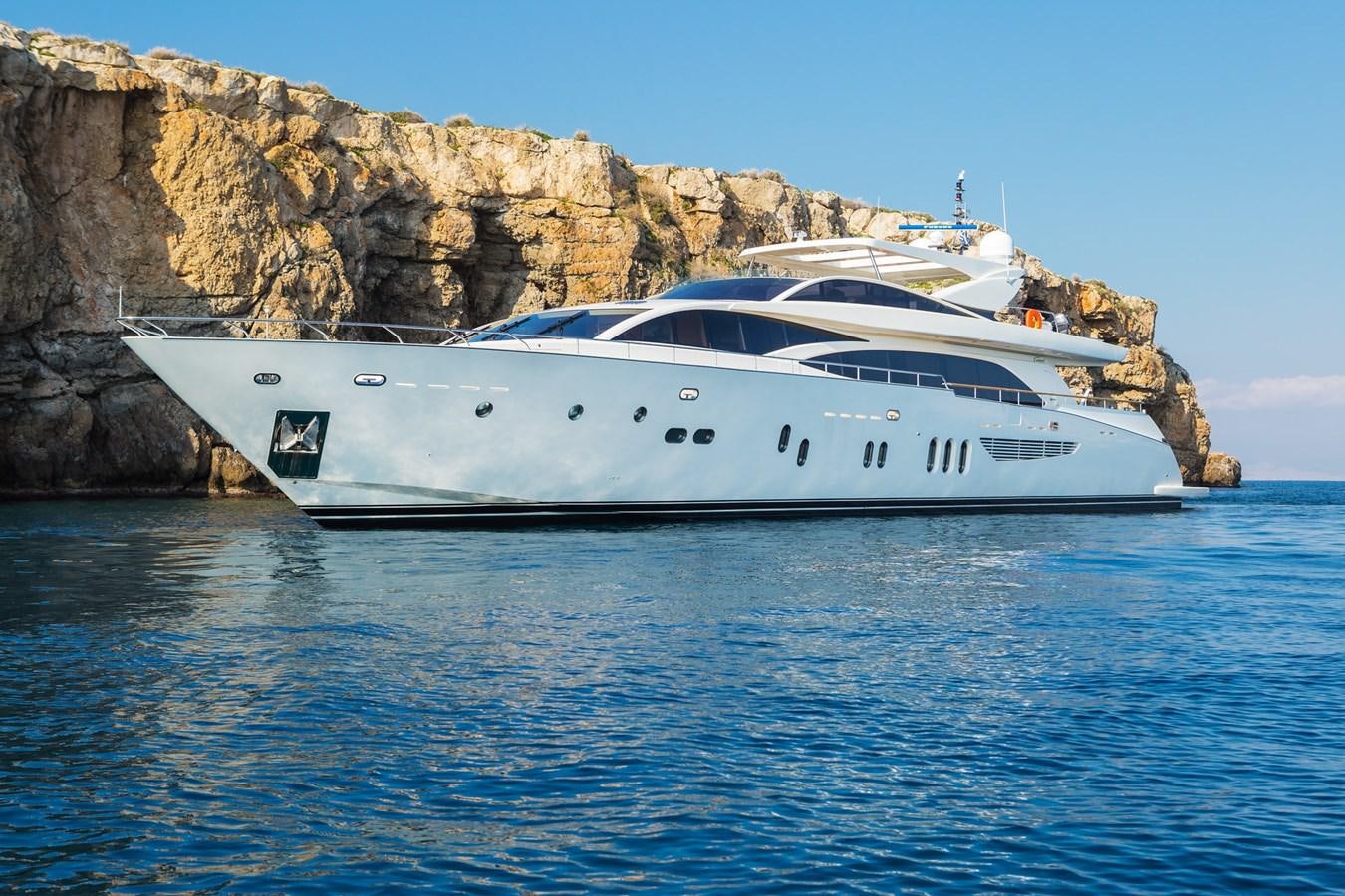 a boat on the water aboard WATER TOY III Yacht for Sale