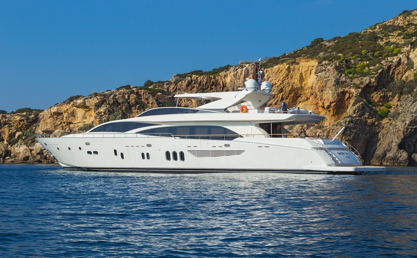 a yacht on the water aboard WATER TOY III Yacht for Sale