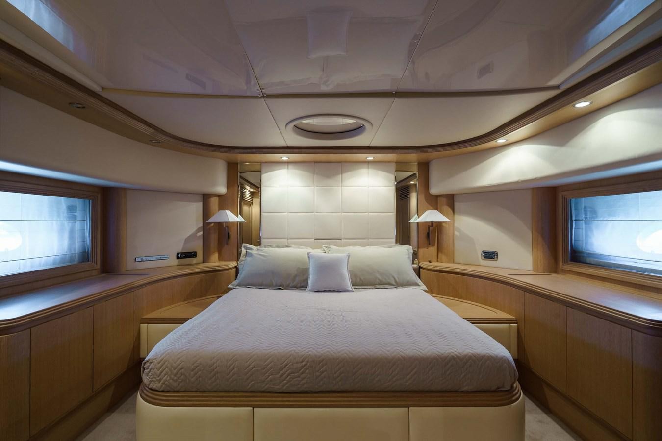 a room with a bed and a television aboard ALLIE Yacht for Sale