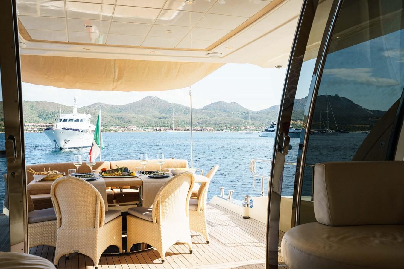 a boat on the water aboard ALLIE Yacht for Sale