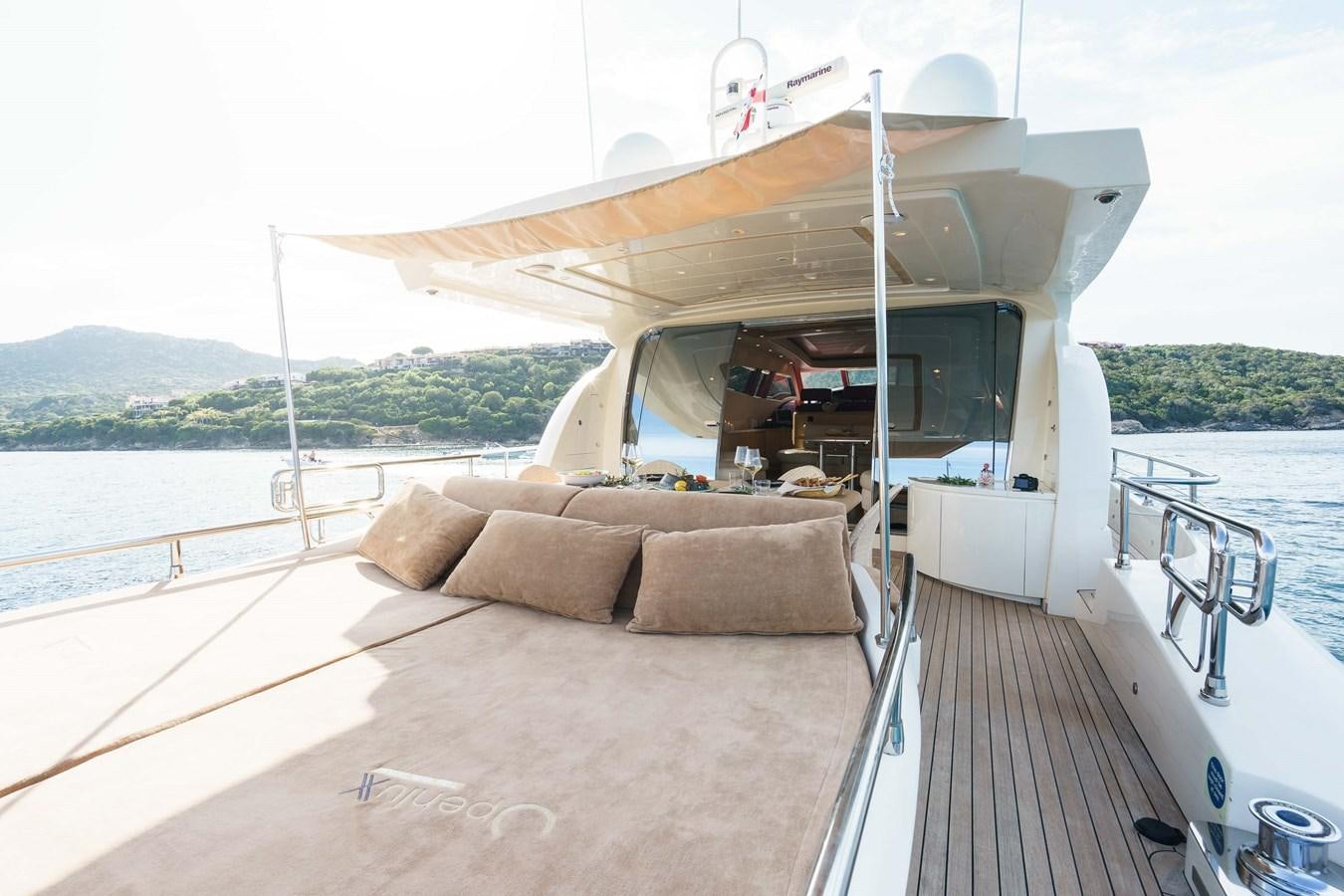 a boat on a water body aboard ALLIE Yacht for Sale