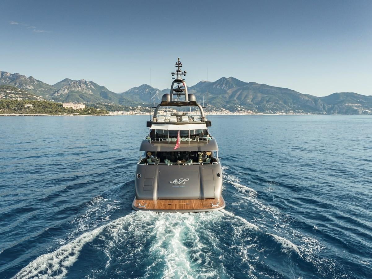 a ship on the water aboard MRS L Yacht for Sale