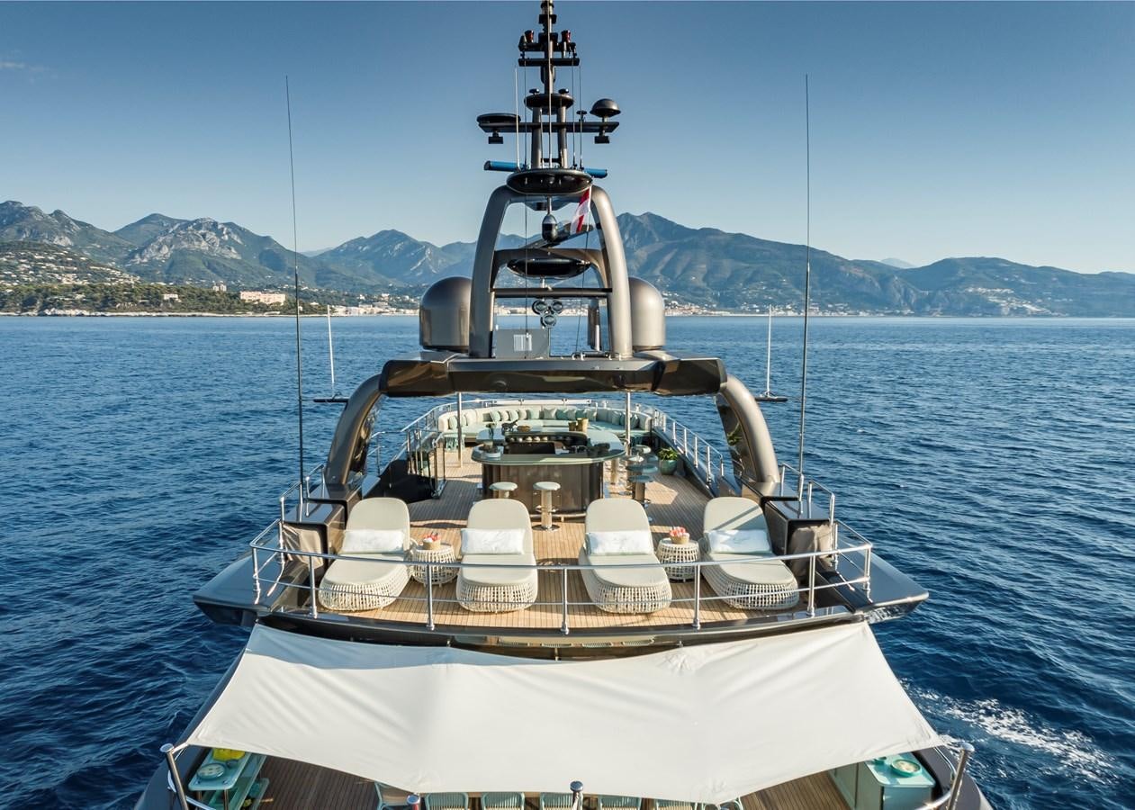 a boat on the water aboard MRS L Yacht for Sale