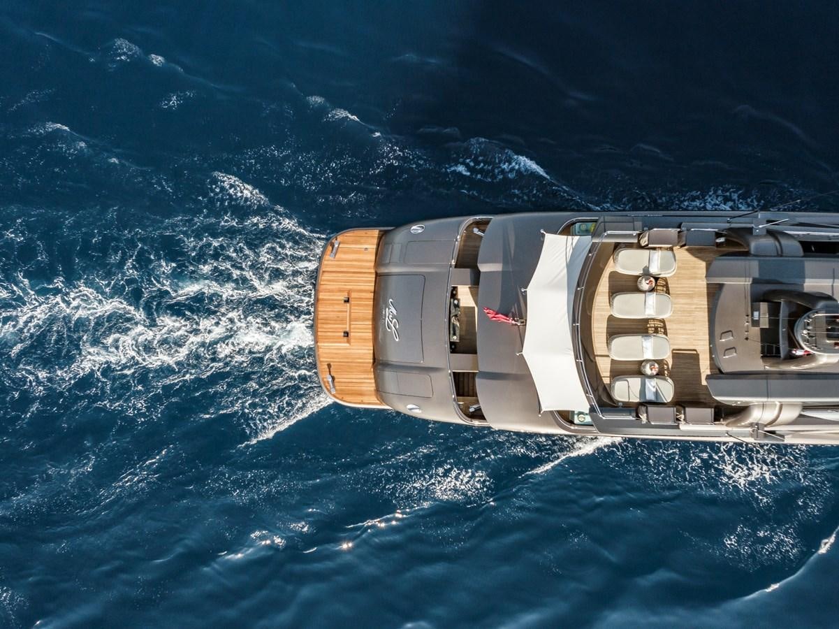a satellite above the earth aboard MRS L Yacht for Sale