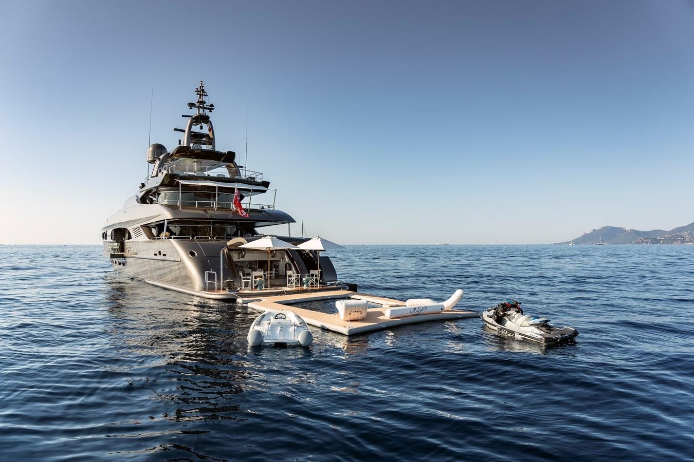 a boat in the water aboard MRS L Yacht for Sale