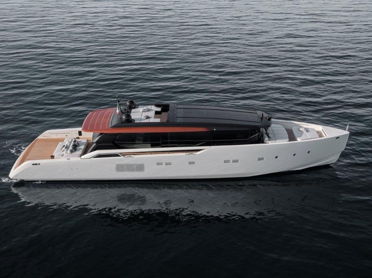 a boat in the water aboard SP110-03 Yacht for Sale