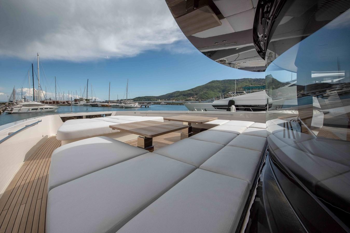 a boat dock with boats aboard SP110-03 Yacht for Sale