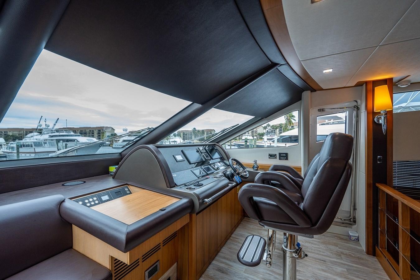 inside of a car aboard 212 Yacht for Sale