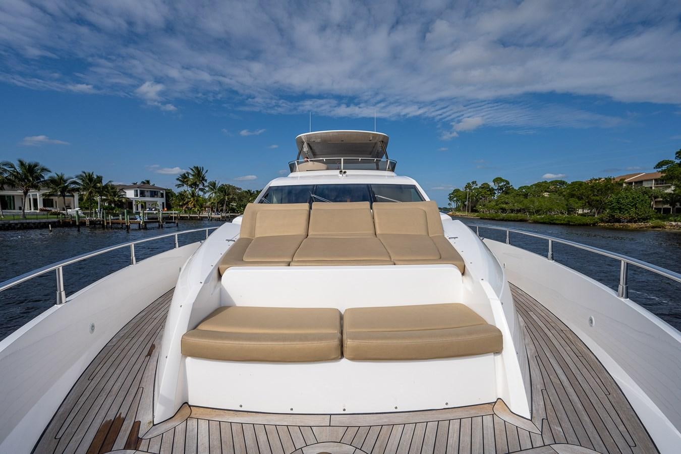 a boat on a deck aboard 212 Yacht for Sale