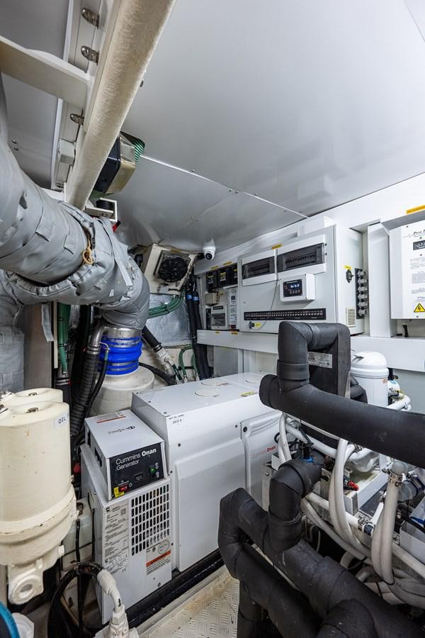 a room with machinery aboard 212 Yacht for Sale