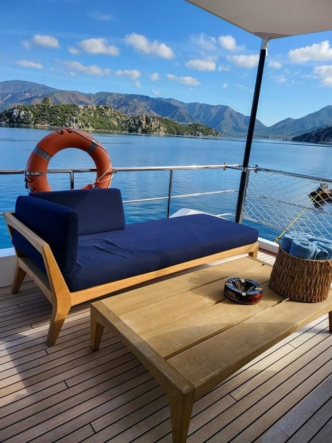 a boat on the water aboard GOLDEN LIFE Yacht for Sale