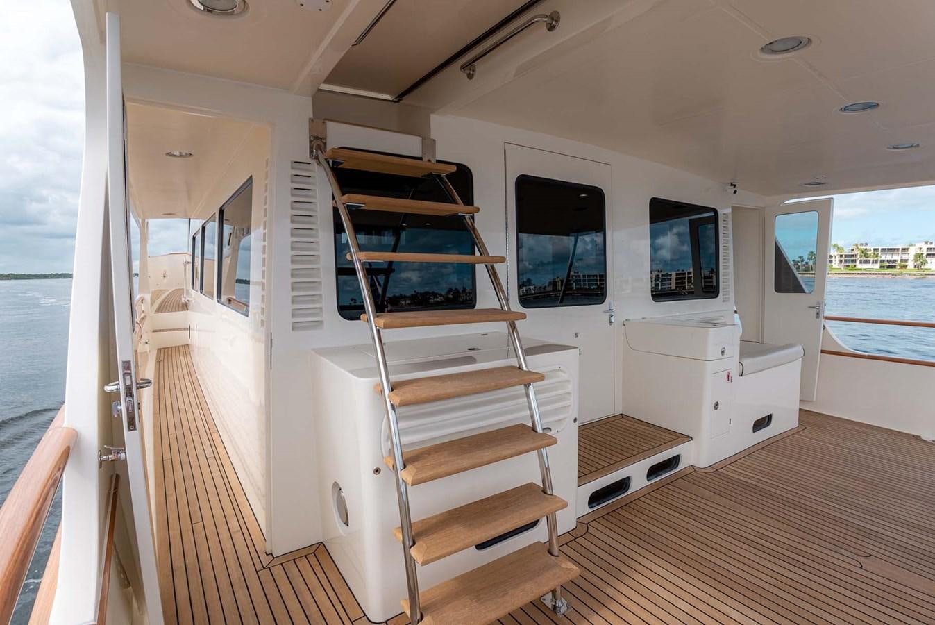 a boat on a deck aboard SOMEDAY CAME Yacht for Sale