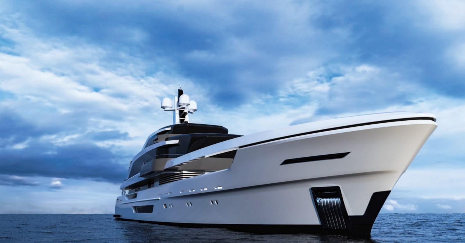 a white yacht on the water aboard NAUTILUS Yacht for Sale