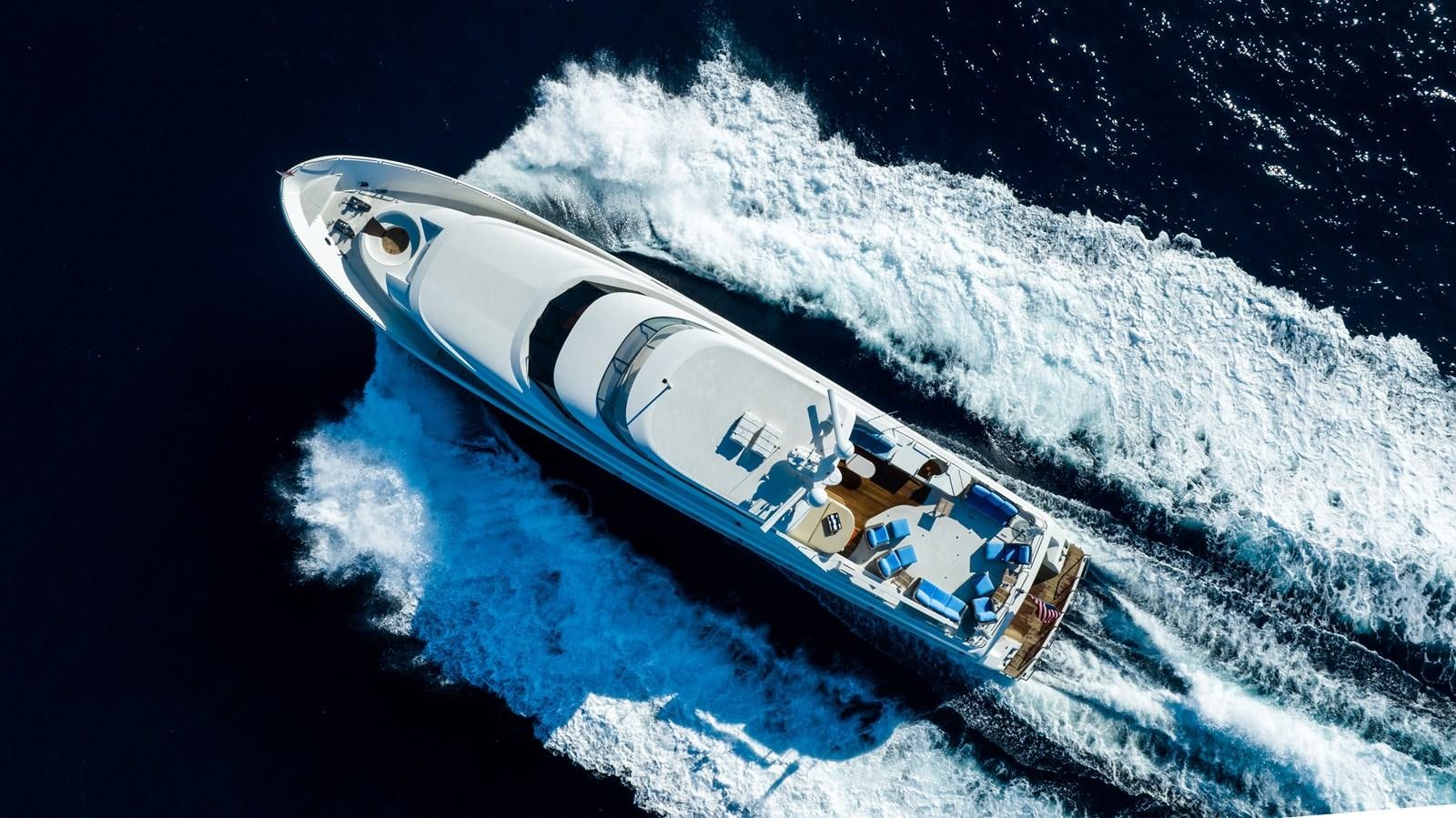 a satellite in space aboard NO NAME 112 Yacht for Sale