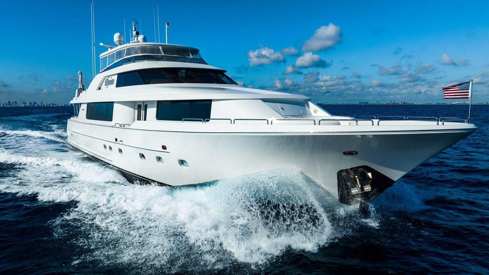 a boat on the water aboard NO NAME 112 Yacht for Sale
