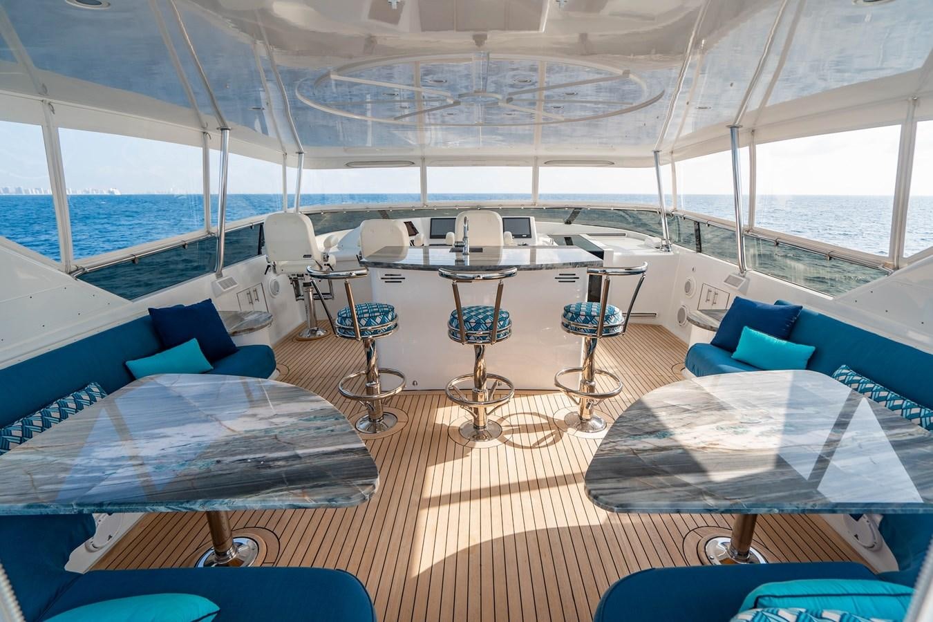 inside of a boat aboard INEVITABLE Yacht for Sale