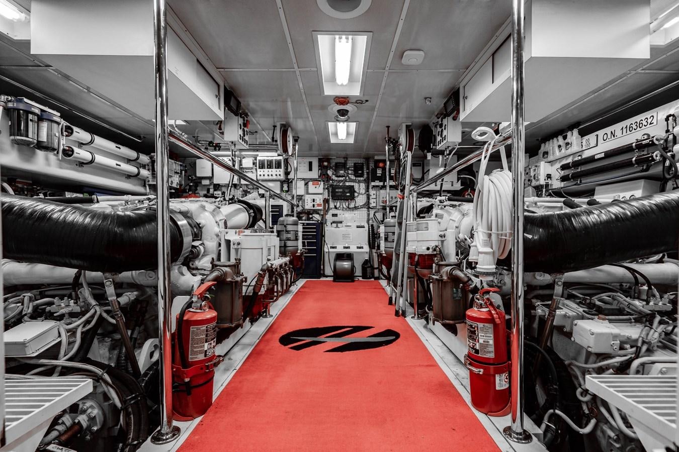 a room with machinery aboard INEVITABLE Yacht for Sale