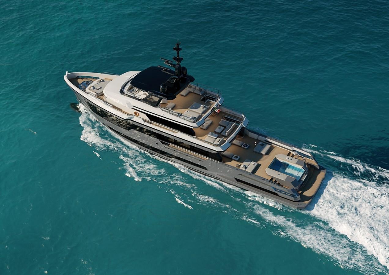 a military ship in the ocean aboard COLUMBUS CROSSOVER 42/01 Yacht for Sale