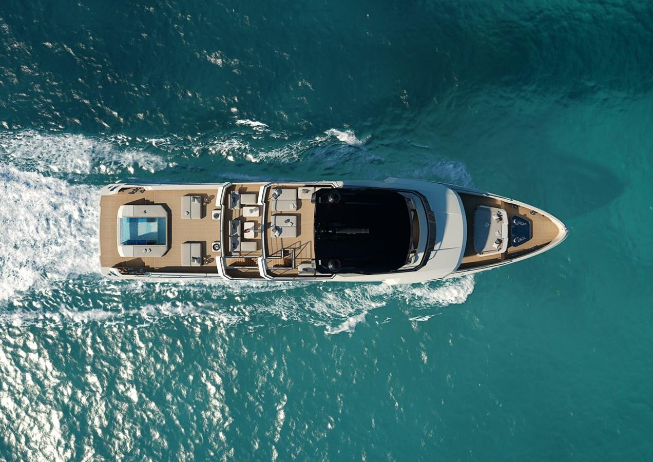 a high angle view of a boat aboard COLUMBUS CROSSOVER 42/01 Yacht for Sale