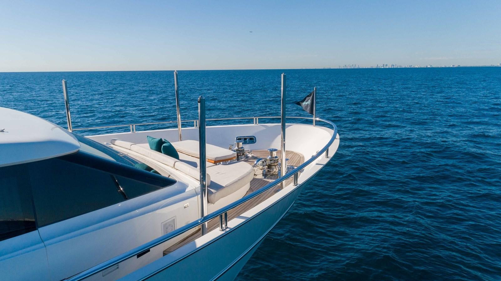 a boat on the water aboard 106 FLYBRIDGE Yacht for Sale