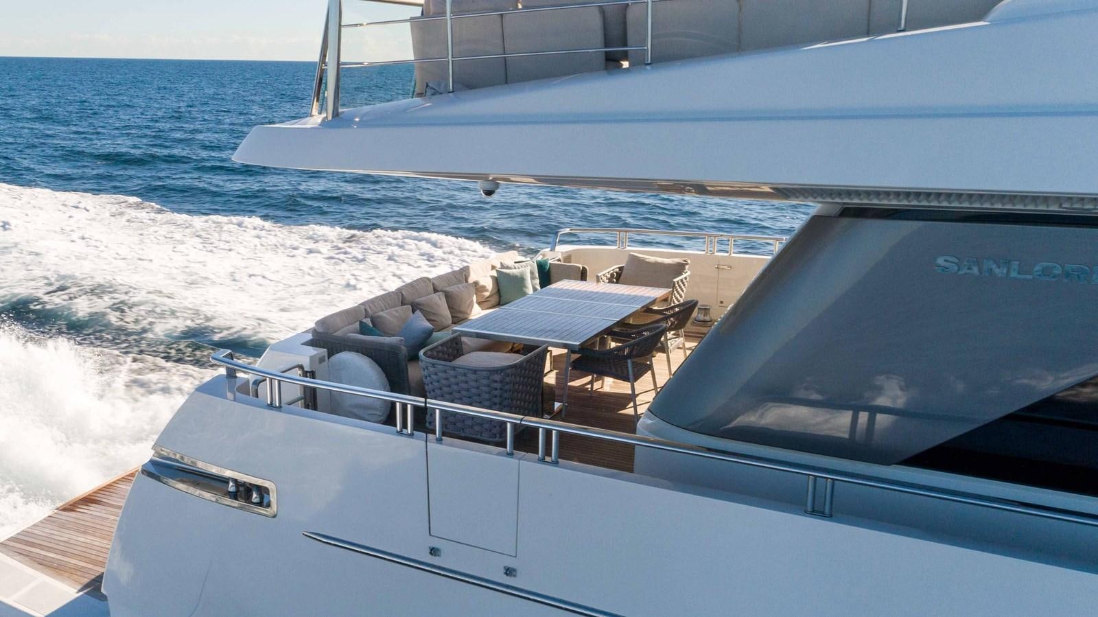 a boat on the water aboard 106 FLYBRIDGE Yacht for Sale