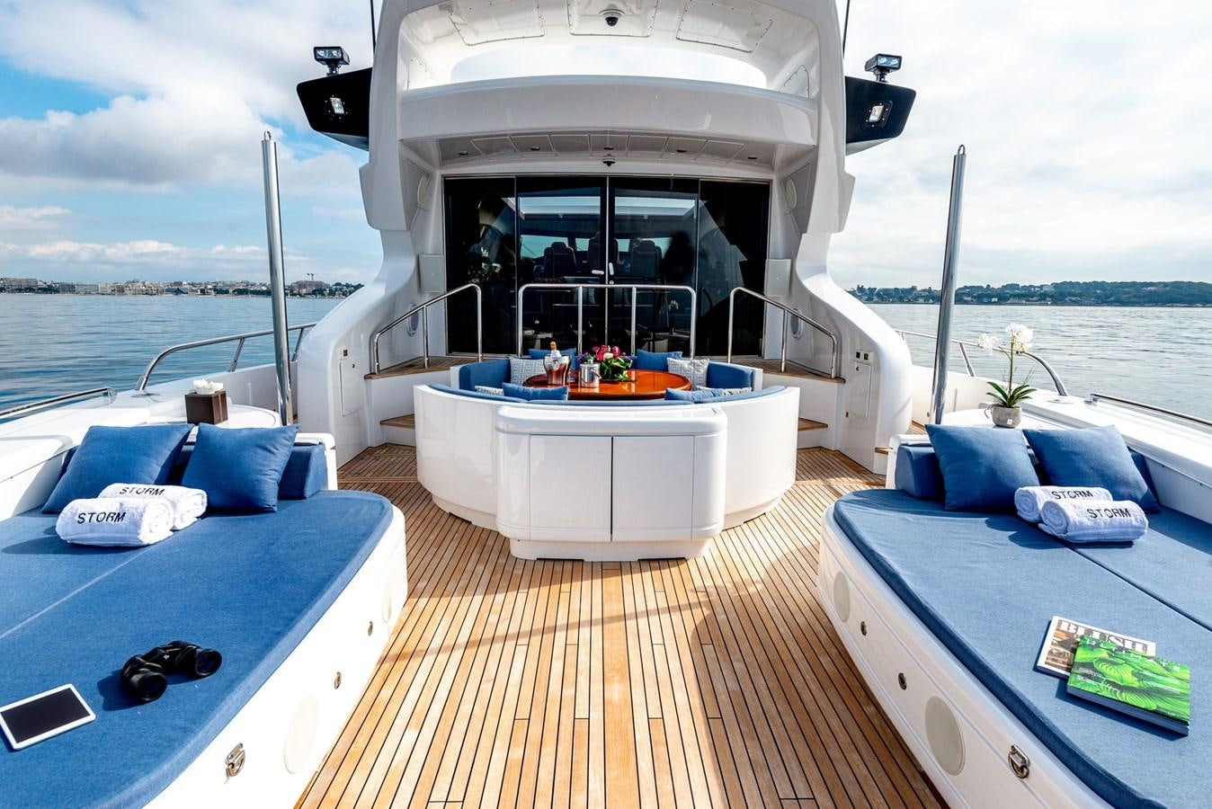 a boat on the water aboard STORM Yacht for Sale
