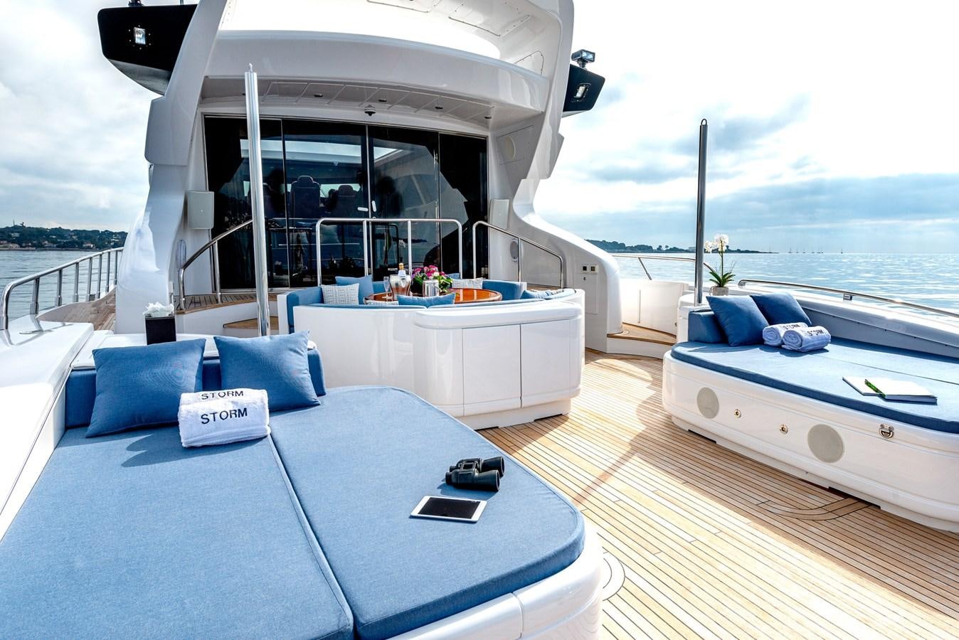 a boat on the water aboard STORM Yacht for Sale