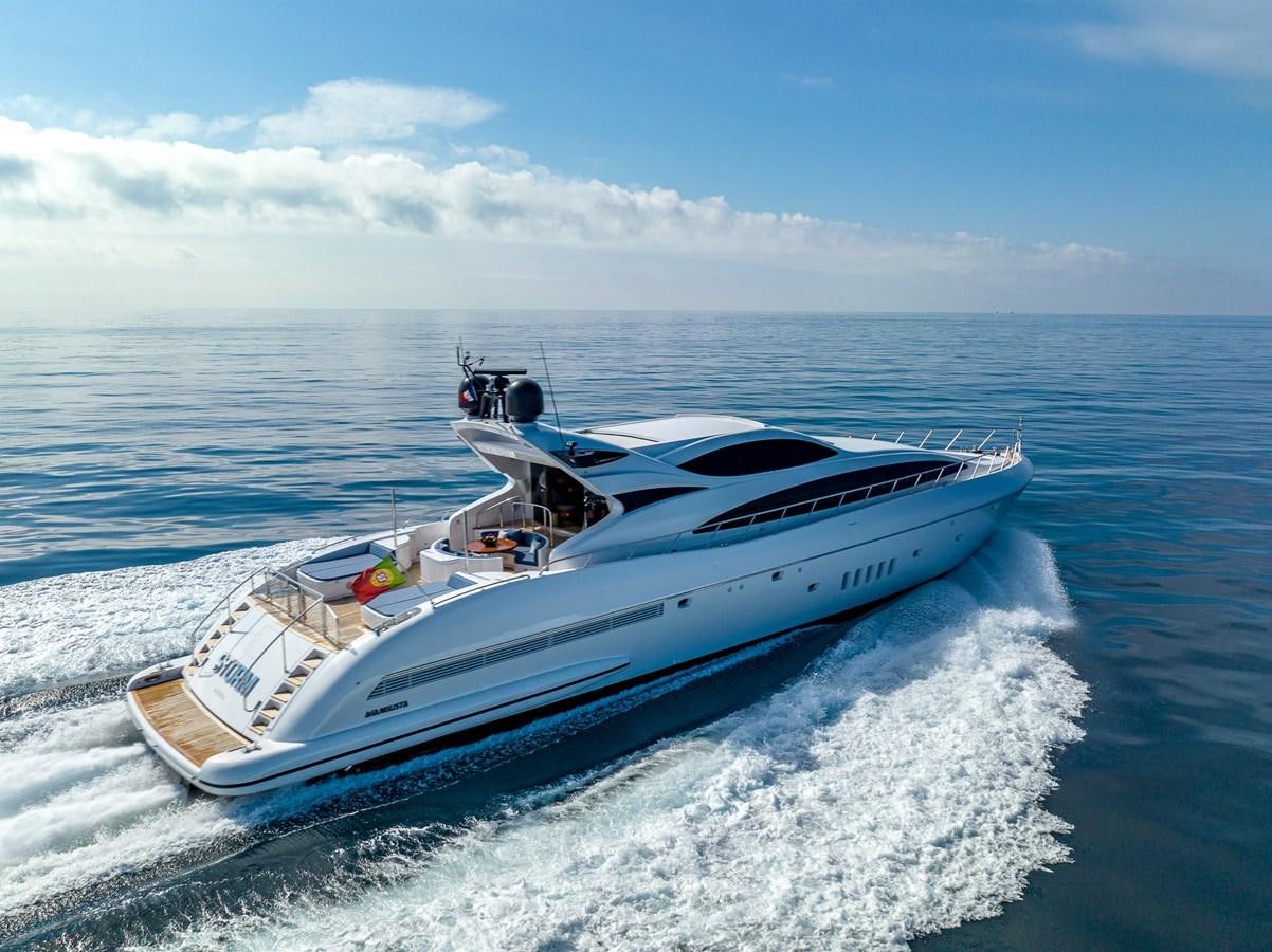 a boat on the water aboard STORM Yacht for Sale