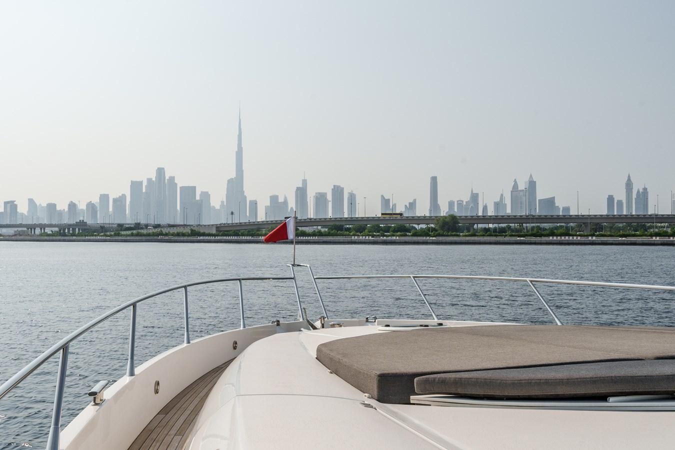 a boat on the water aboard MILA DUBAI Yacht for Sale