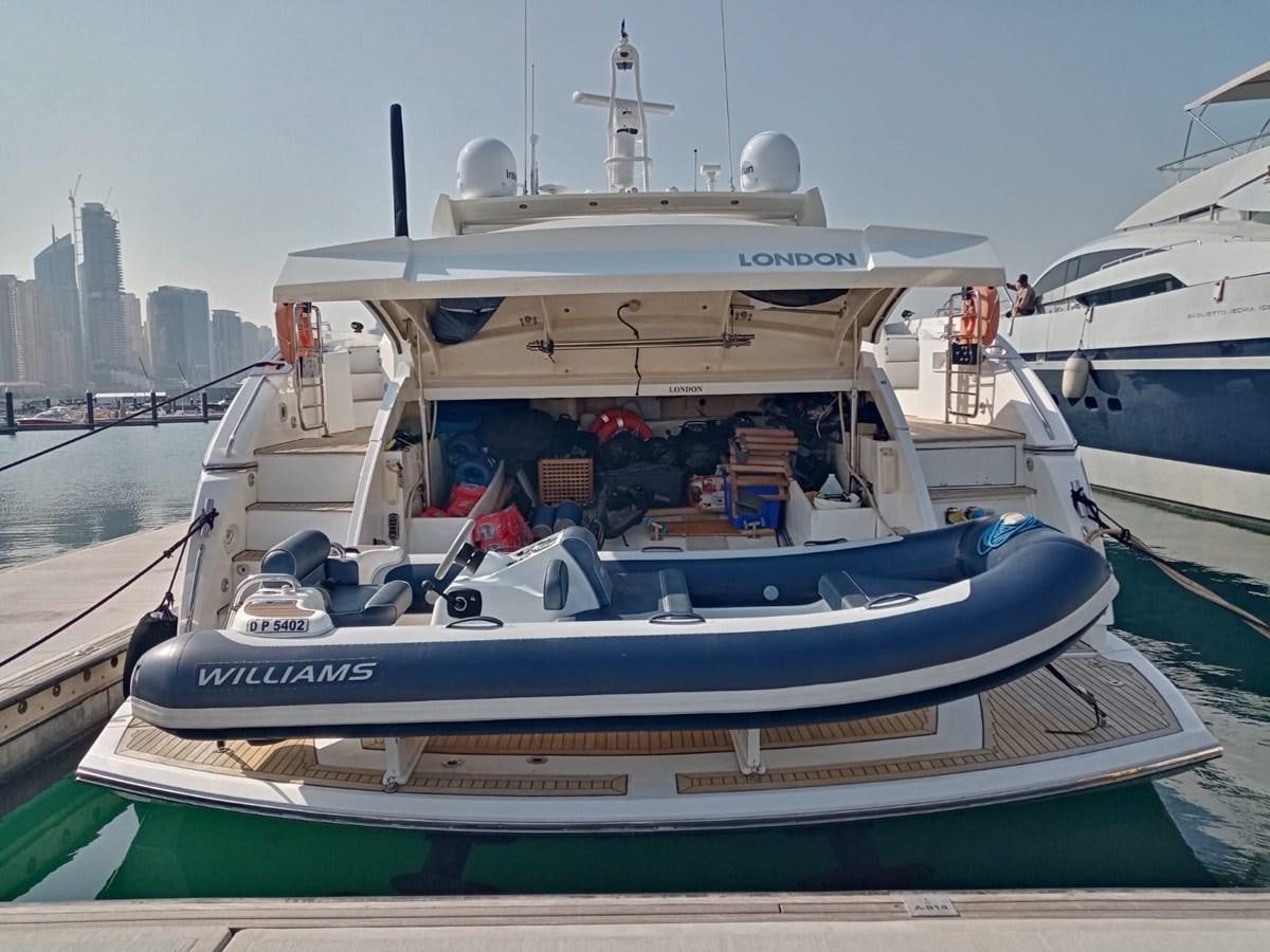 a boat on the water aboard MILA DUBAI Yacht for Sale