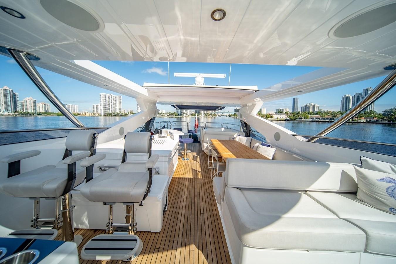 inside of a boat aboard MANDALA Yacht for Sale